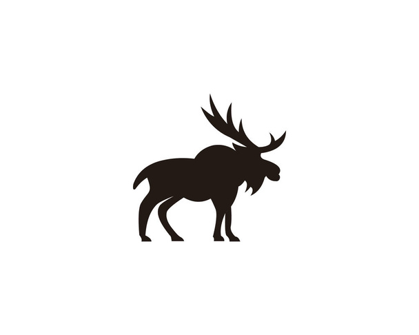 Horned Animals Silhouette Collection Deer Stag Loose Caribou
 - Вектор,изображение
