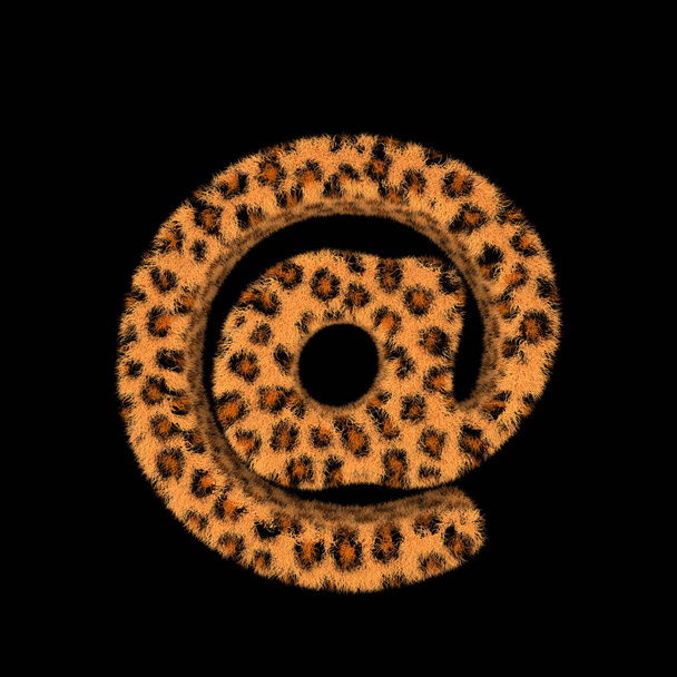 Illustration rendu 3D Illustration créative Impression léopard Symbole fourrure
 @ - Photo, image