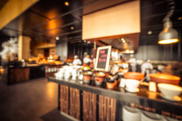 Abstract blur coffee shop and restaurant interior for background - Foto, Bild