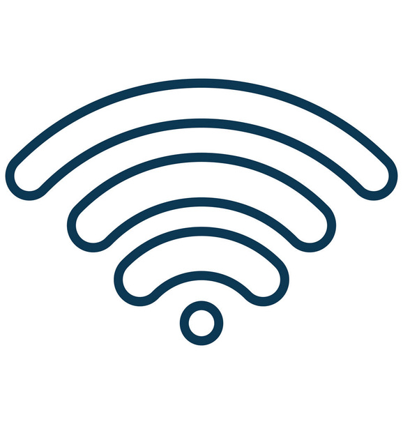 Wifi Waves Vector Icon - Vector, Image