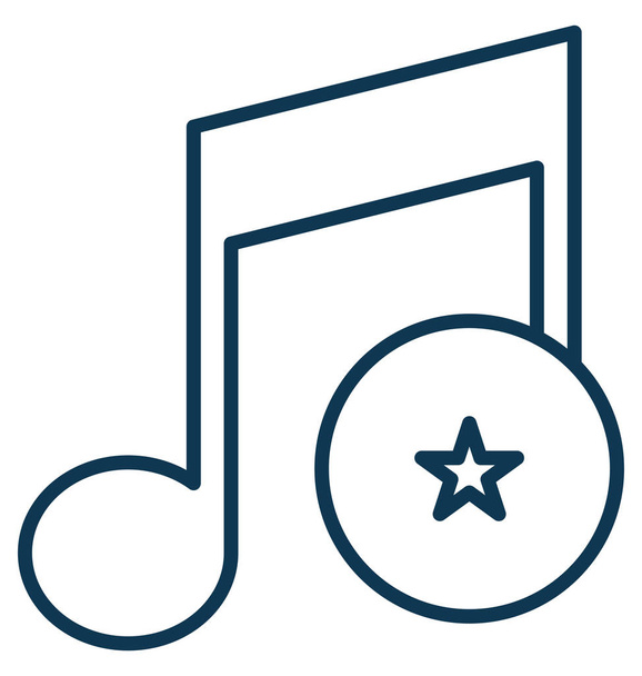 Favorite Music Vector Icon - Vector, Image
