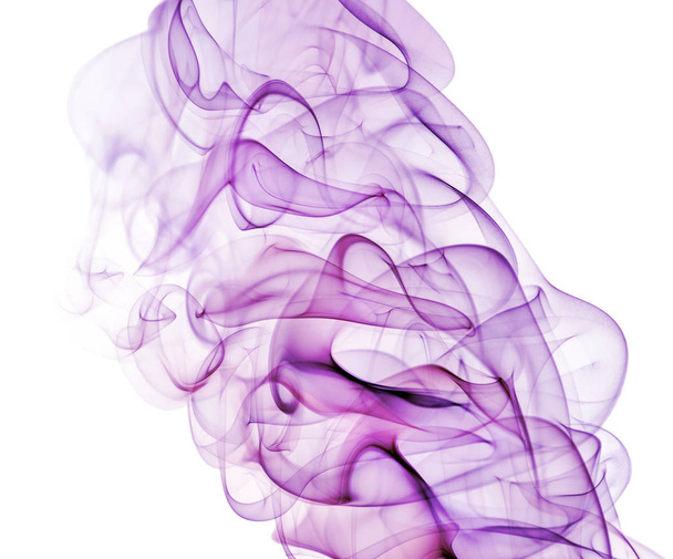 light lilac smoke isolated on white background - Foto, afbeelding