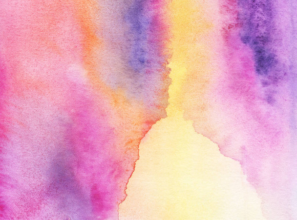 Wet painted watercolor gradient - Foto, Imagem