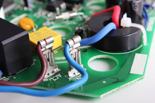 microchips electronic components board background - Zdjęcie, obraz