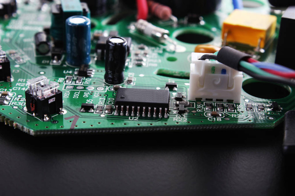 microchips electronic components board - Фото, изображение