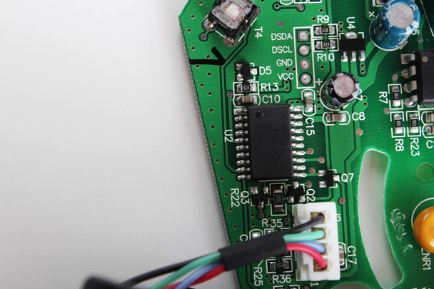 microchips electronic components board - Foto, immagini