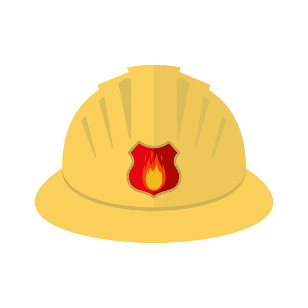 Fireman's helmet. Vector illustration isolated on white background. - Vector, Image