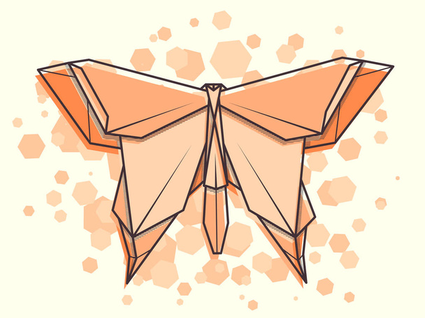 Векторна абстрактна проста ілюстрація Малюнок контуру ковтання метелика
. - Вектор, зображення