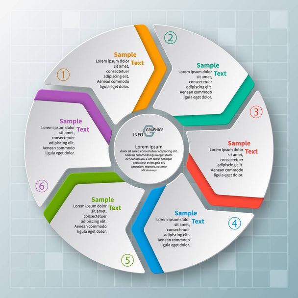 vector abstract 3d paper infographic elements.Circular infographics - Vector, Image