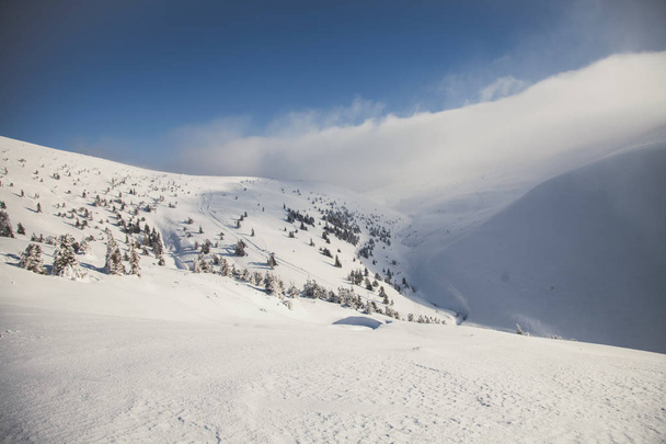 Schnee Berge Winterlandschaft - Foto, Bild