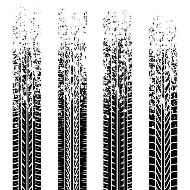Гусеничні шиномонтажні колії чотири
 - Вектор, зображення