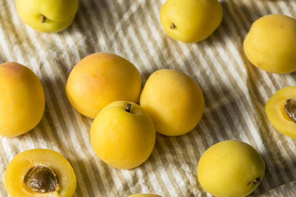Raw Yellow Organic Angelcot Apricots Ready to Eat - Zdjęcie, obraz