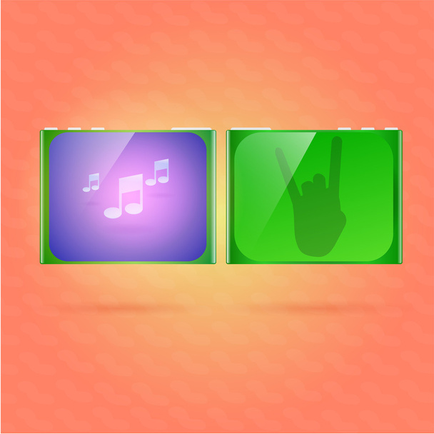 music player vector illustration - Vector, Image
