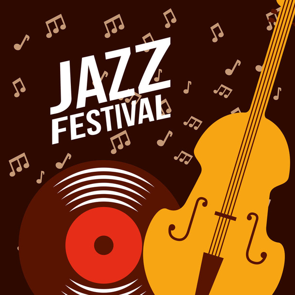 Plakat zum Jazzfestival - Vektor, Bild