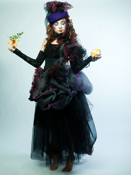 Fashion shot of woman in doll style - Фото, зображення