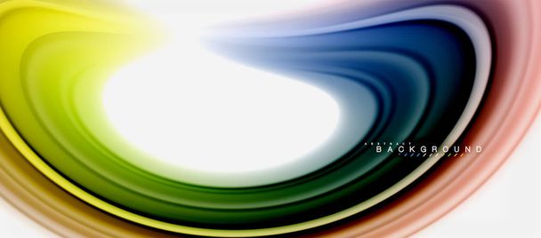 Colores fluidos del arco iris fondo abstracto diseño líquido retorcido, mármol colorido o fondo de textura ondulada de plástico, plantilla multicolor para presentación de negocios o tecnología o cubierta de folleto web
 - Vector, imagen