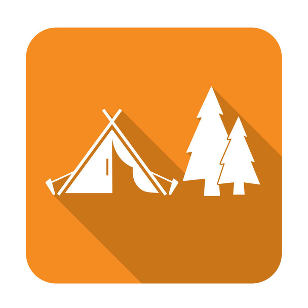 Icona stilizzata di tenda turistica. Illatio vettoriale
 - Vettoriali, immagini