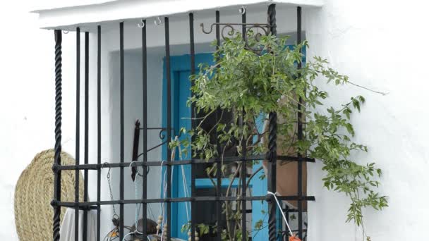 Janela andaluza típica de uma casa com uma forja de ferro velho
 - Filmagem, Vídeo