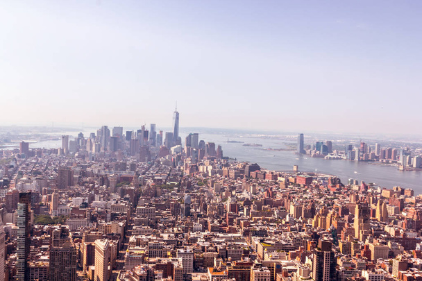 Skyline Манхеттена з офісних будівель, Нью-Йорк, США - Фото, зображення