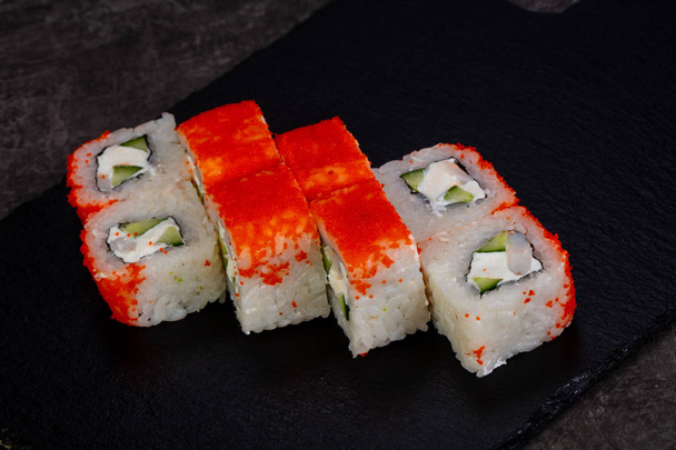 Japanese roll with crab meat - Photo, Image