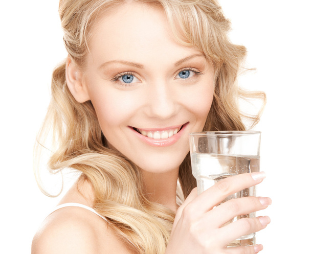 Woman with glass of water - Photo, image