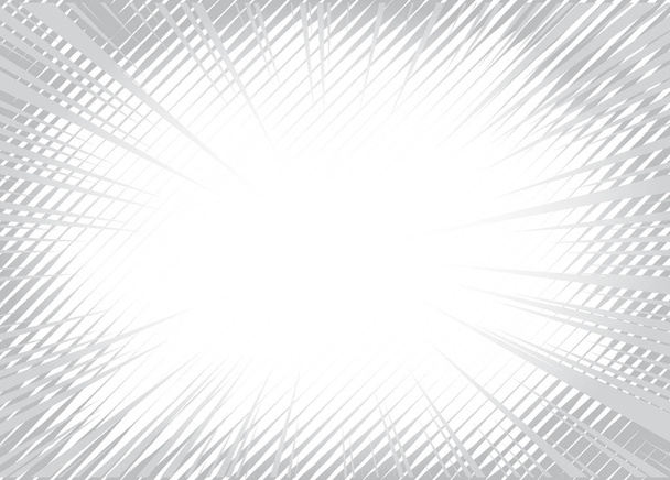 Linhas de Velocidade Meio-tom de fundo para Layout Web. Padrão de vetor de meio tom branco e cinza com vigas e linhas de gradiente
 - Vetor, Imagem