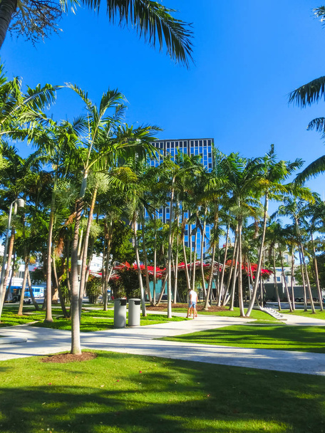 Miami Beach en Florida con apartamentos de lujo y vías navegables
 - Foto, imagen