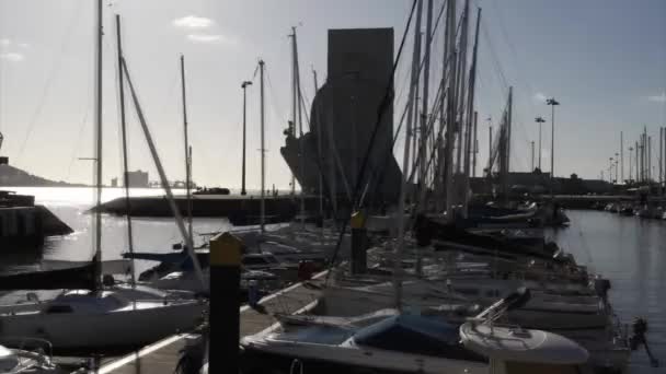 Marina with yachts and boats - Footage, Video