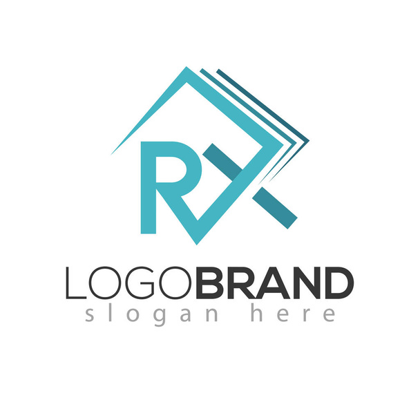 RX elemento logotipo letra inicial. Modelo de logótipo médico RX
 - Vetor, Imagem