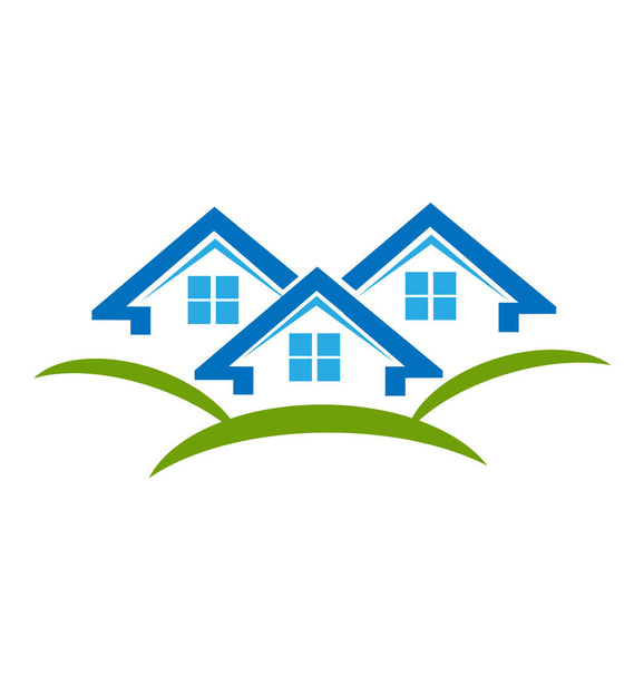 Будинки нерухомості векторний логотип
 - Вектор, зображення