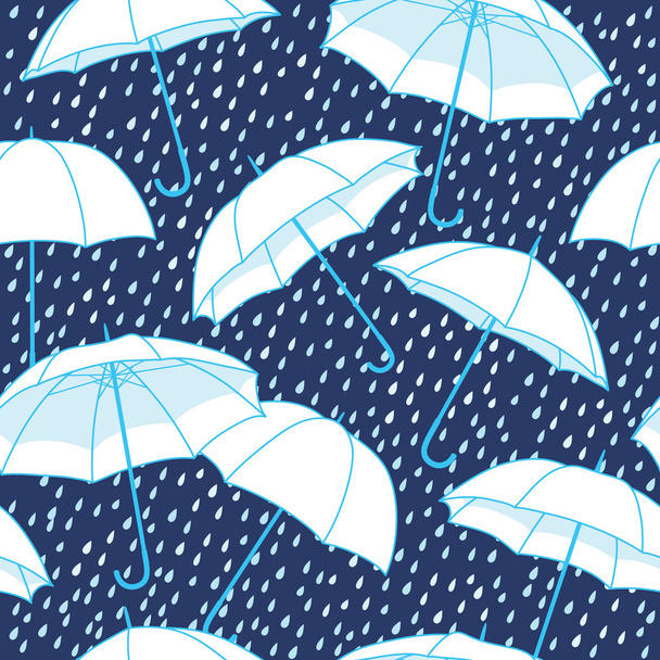 Шаблон с зонтиками
 - Вектор,изображение