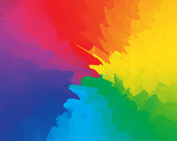Fondo de fiesta divertido abstracto fondo arco iris multicolor. Ilustración vectorial
. - Vector, Imagen