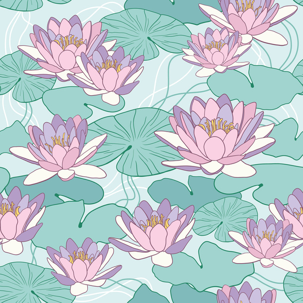 kwiaty lotosu - Wektor, obraz