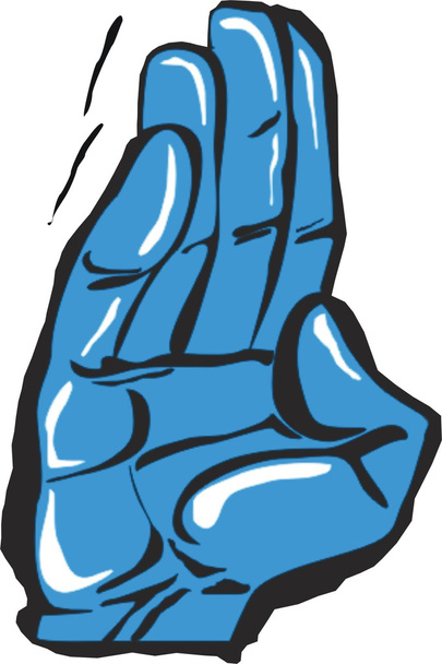 Hand gesturing stop - Vector, Image