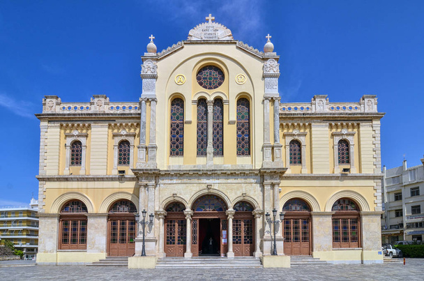 Heraklion, Creta / Grecia: La Cattedrale di Agios Minas è una cattedrale greco-ortodossa di Heraklion, sede dell'arcivescovo di Creta
.  - Foto, immagini