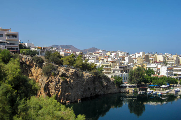 Агіос Ніколаос, Крит / Греція, озеро Вулісмені - Фото, зображення