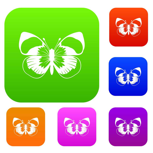 Butterfly set collection - Vector, imagen