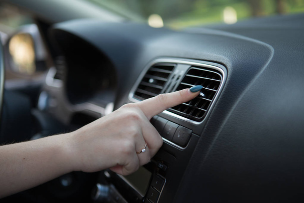 Car air conditioning system. Auto interior - Photo, Image