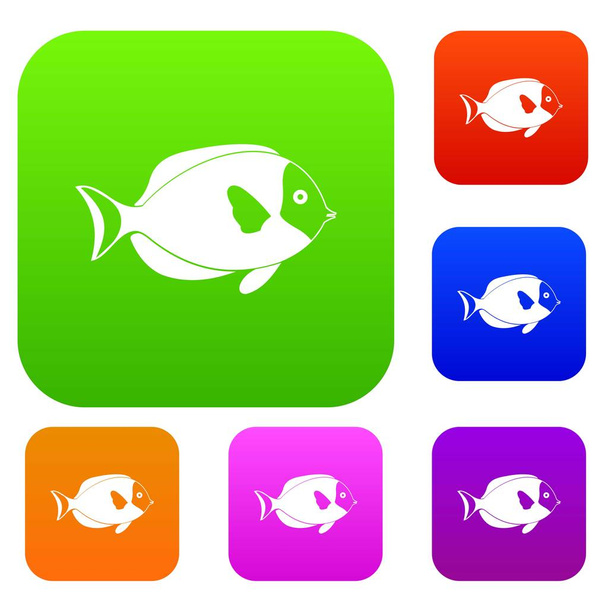 Fish set collection - Vector, Image