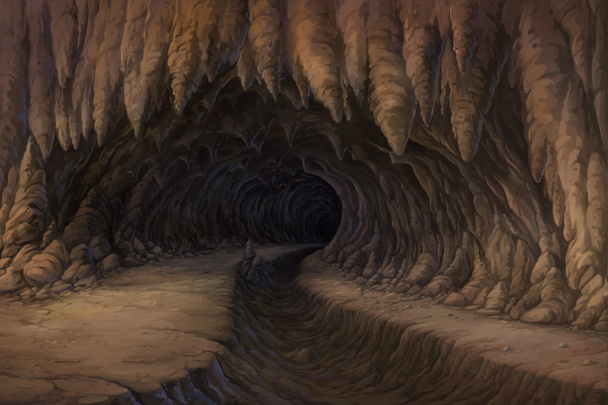 Vista de la desembocadura de la cueva, ver dentro de la cueva
. - Foto, imagen