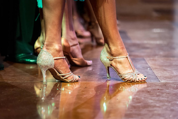 legs of woman dancing latin dance - Fotografie, Obrázek