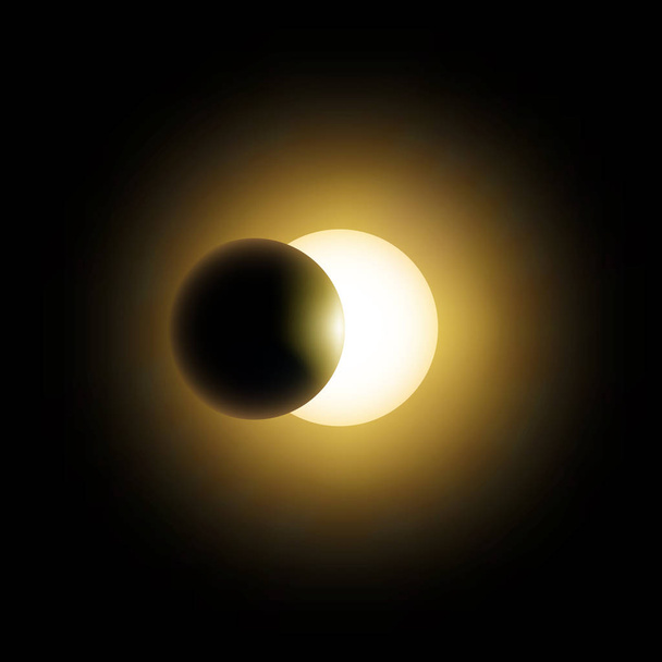 Eclipse of the Sun in vector format - Vector, Image