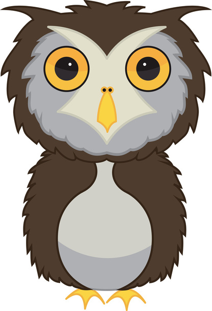 Owl bird - Διάνυσμα, εικόνα
