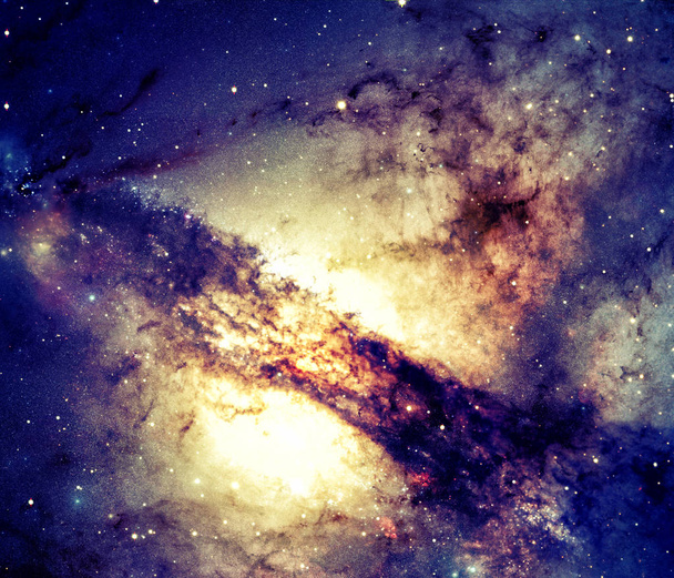 Widok z mgławicy i gwiazd galaktyki. Elementy tego obrazu dostarczone przez Nasa. - Zdjęcie, obraz