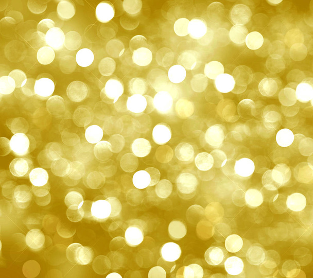 Blurred bokeh background,gold, flaming, glitter, yellow circles, - Photo, image
