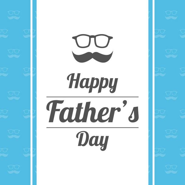 Fathers day design background card vector illustration - Vektor, kép
