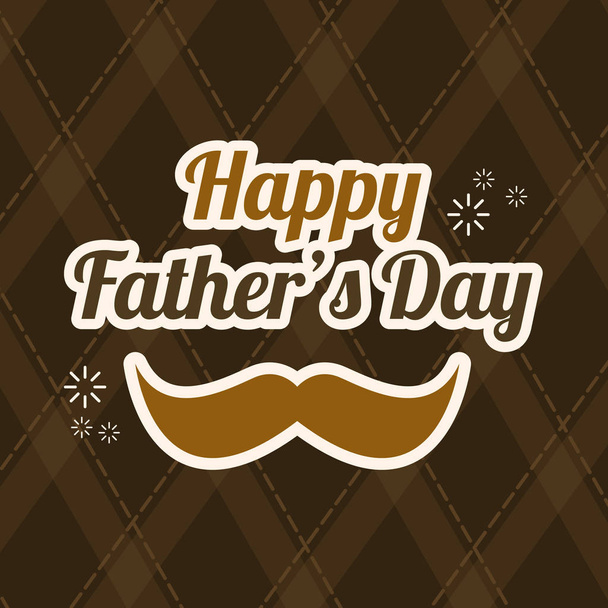 Fathers day design background brown vector illustration - Vektör, Görsel