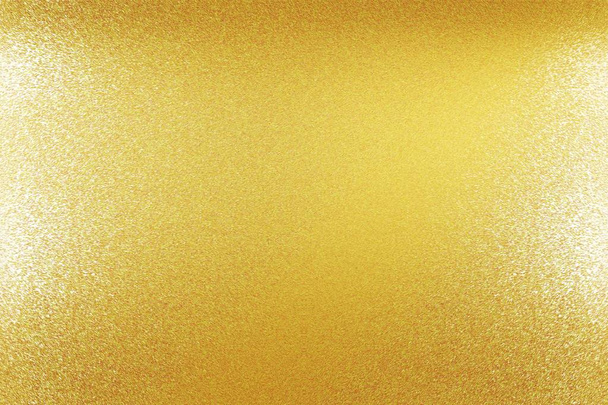 Texture of shiny reflective on gold metal, abstract background - Photo, Image