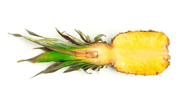 Ananas eristetty valkoinen - Valokuva, kuva