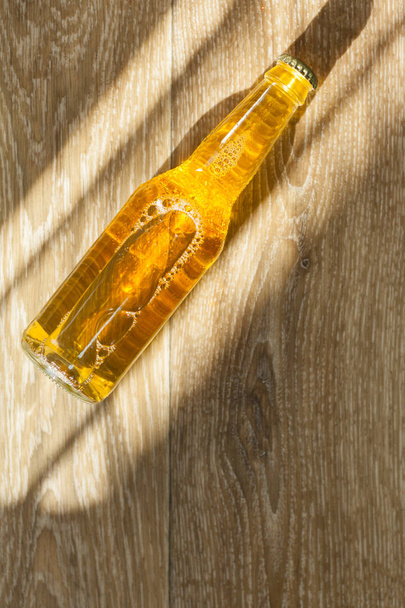 Close view of bottle of beer - Foto, afbeelding